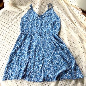 Blue flowered sundress